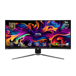 MSI MAG 341CQP QD-OLED 34" UWQHD  Curved Gaming Monitor