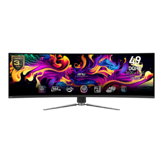 MSI MPG 491CQP QD-OLED 49' DQHD, OLED Care 2.0, USB-C 90W,Custom HeatSink Gaming Moniter