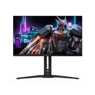 GIGABYTE Aorus FO27Q3 27" OLED QHD, Low Blue Light, Night Vision, HDMI 2.1, USB Type-C Gaming Monitor - Black