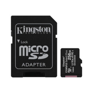 Kingston Canvas Select Plus 256GB MICRO SDXC 100MB/s Read A1 Class 10 UHS-I Memory Card