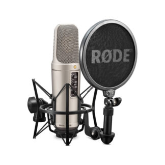Rode NT2-A Multi-Pattern Studio Condenser Microphone, Shock Mount & Detachable Pop Filter, XLR Included