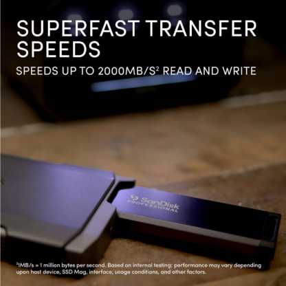 SanDisk Professional 2TB Pro-Blade Transport Portable & Modular NVMe SSD - Image 4