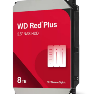 WD Red Plus 8TB NAS Hard Drive - 5400 RPM Class SATA 6Gb/s, CMR, 3.5 Inch - WD80EFPX