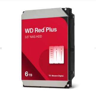 WD Red Plus 6TB NAS Hard Drive - 5400 RPM Class SATA 6Gb/s, CMR, , 3.5 Inch - WD60EFPX